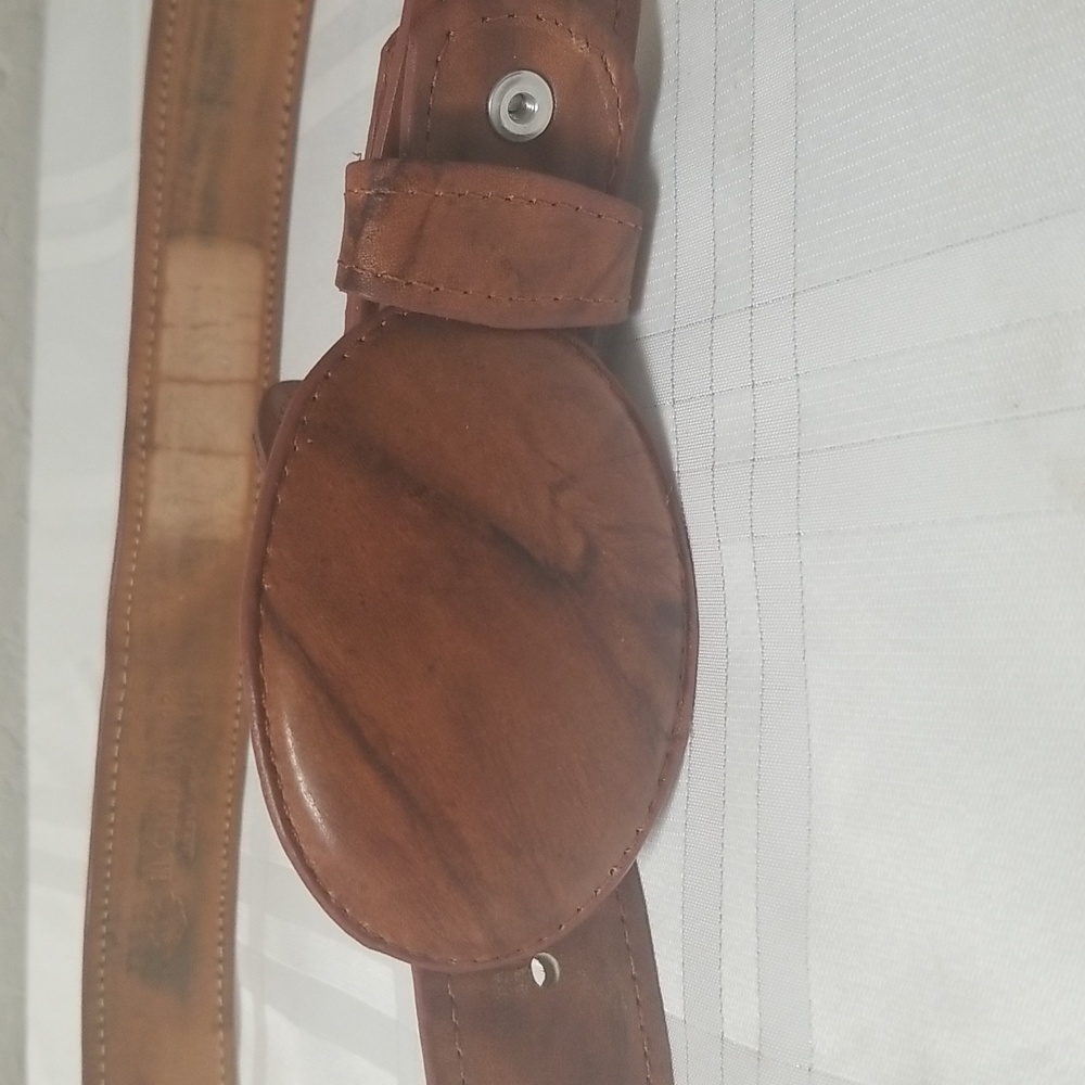 EL GENERAL Leather belt, made in Mexico, Size 32, Camel